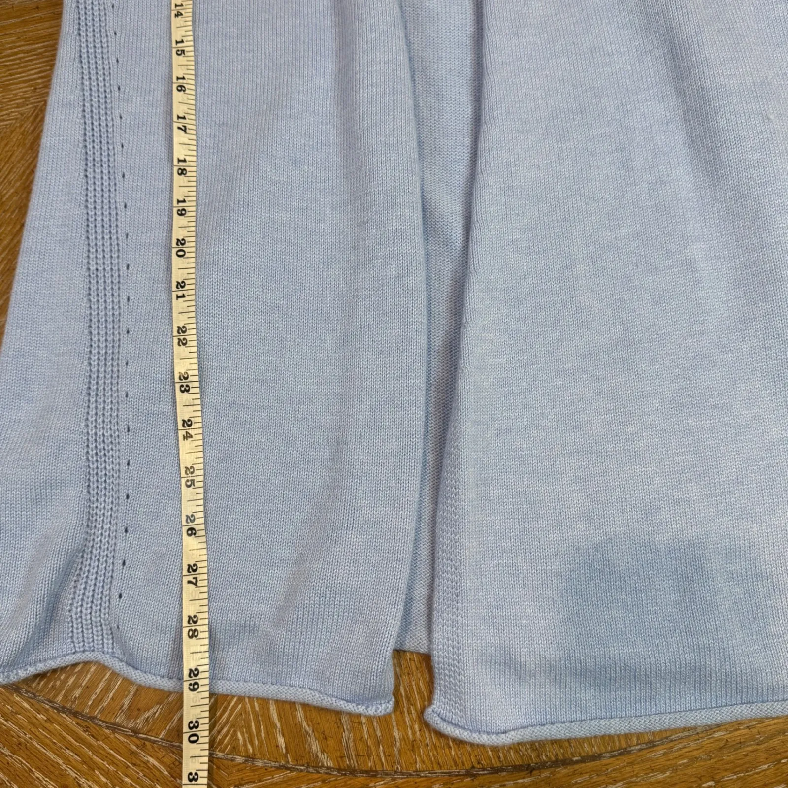 Lilly Pulitzer Allyse Open Front Cardigan Cashmere Blend Blue Size Medium - Image 10