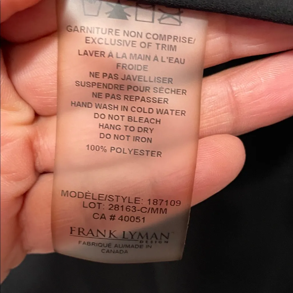 Weekend by Frank Lyman Black Layered Hooded Zip - Image 7