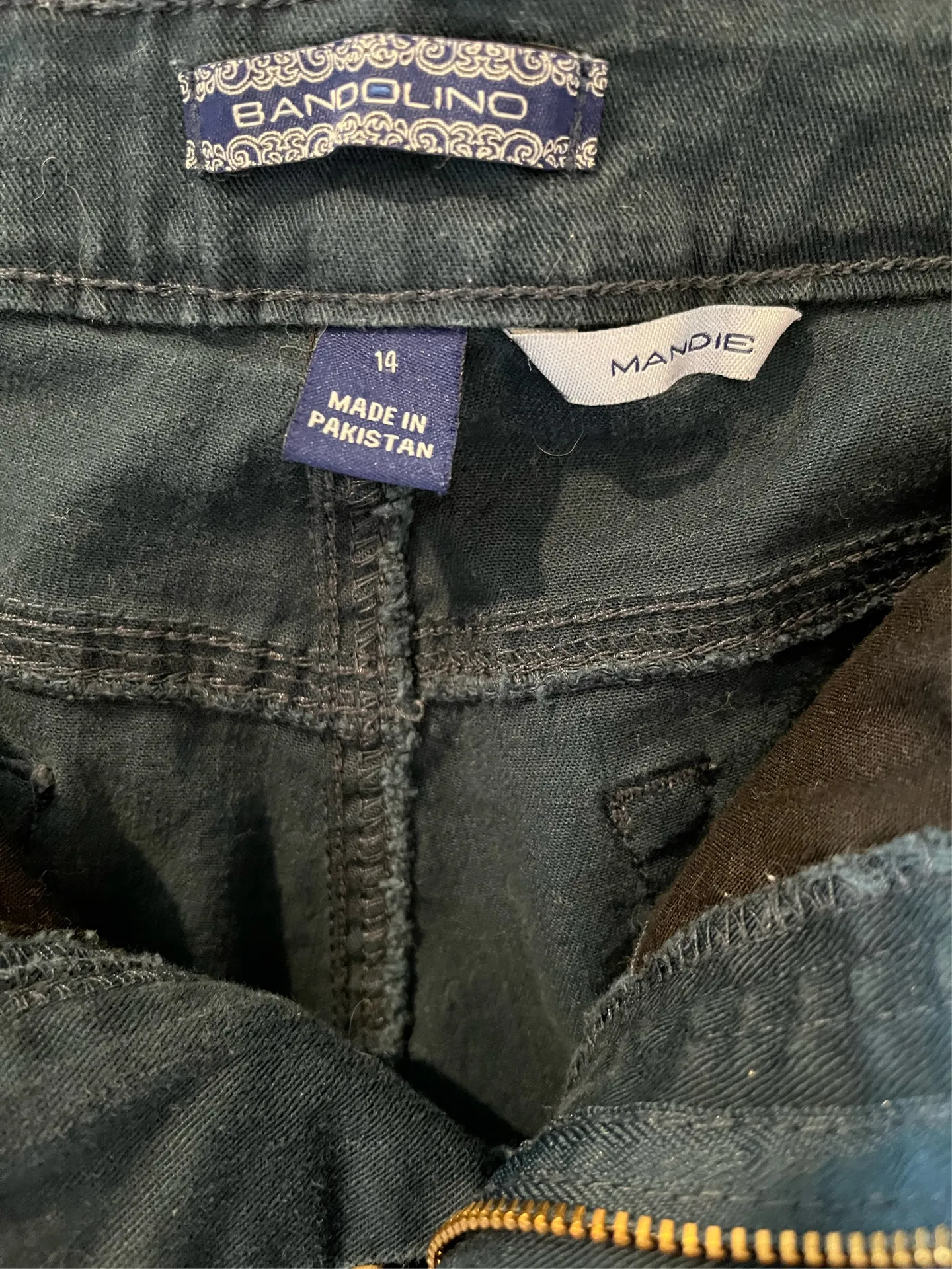 Bandolino Teal Mandie Jeans Size 14  - Image 6