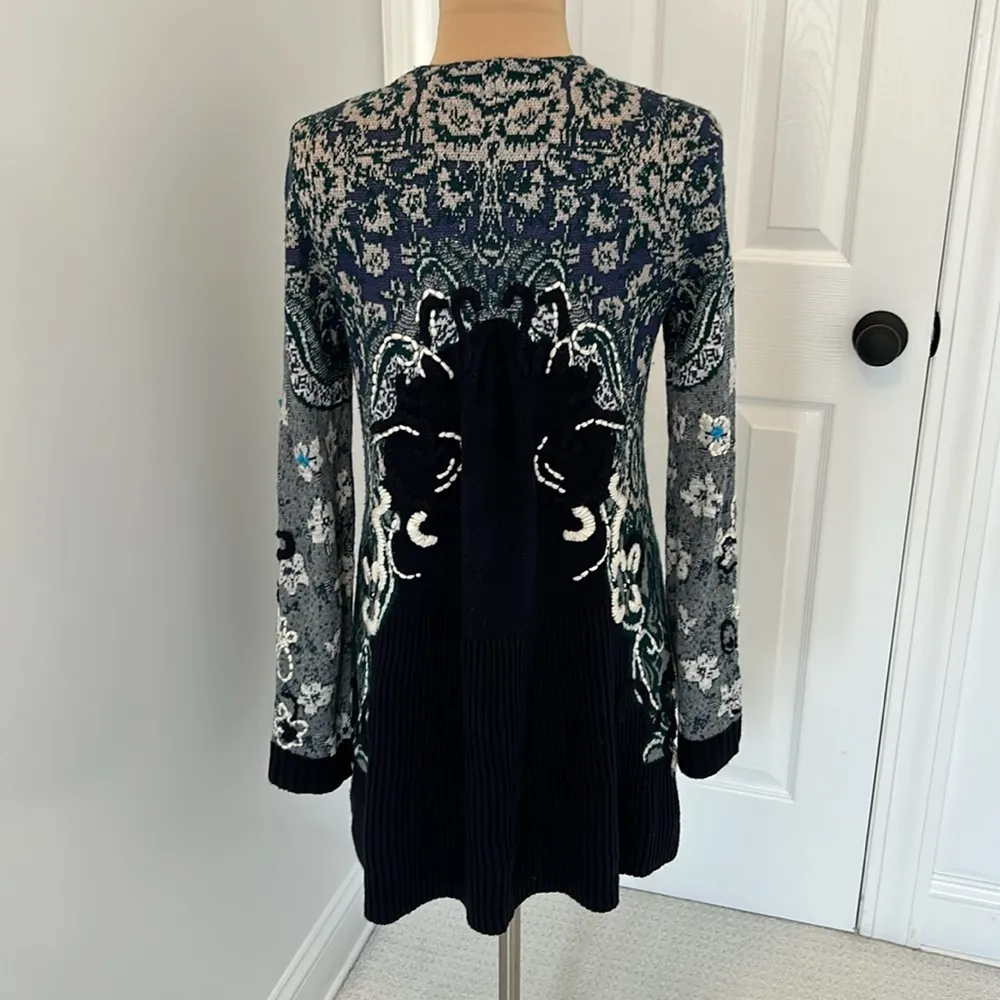 Anthropologie HWR Emmia Embroidered Cardigan - Image 4