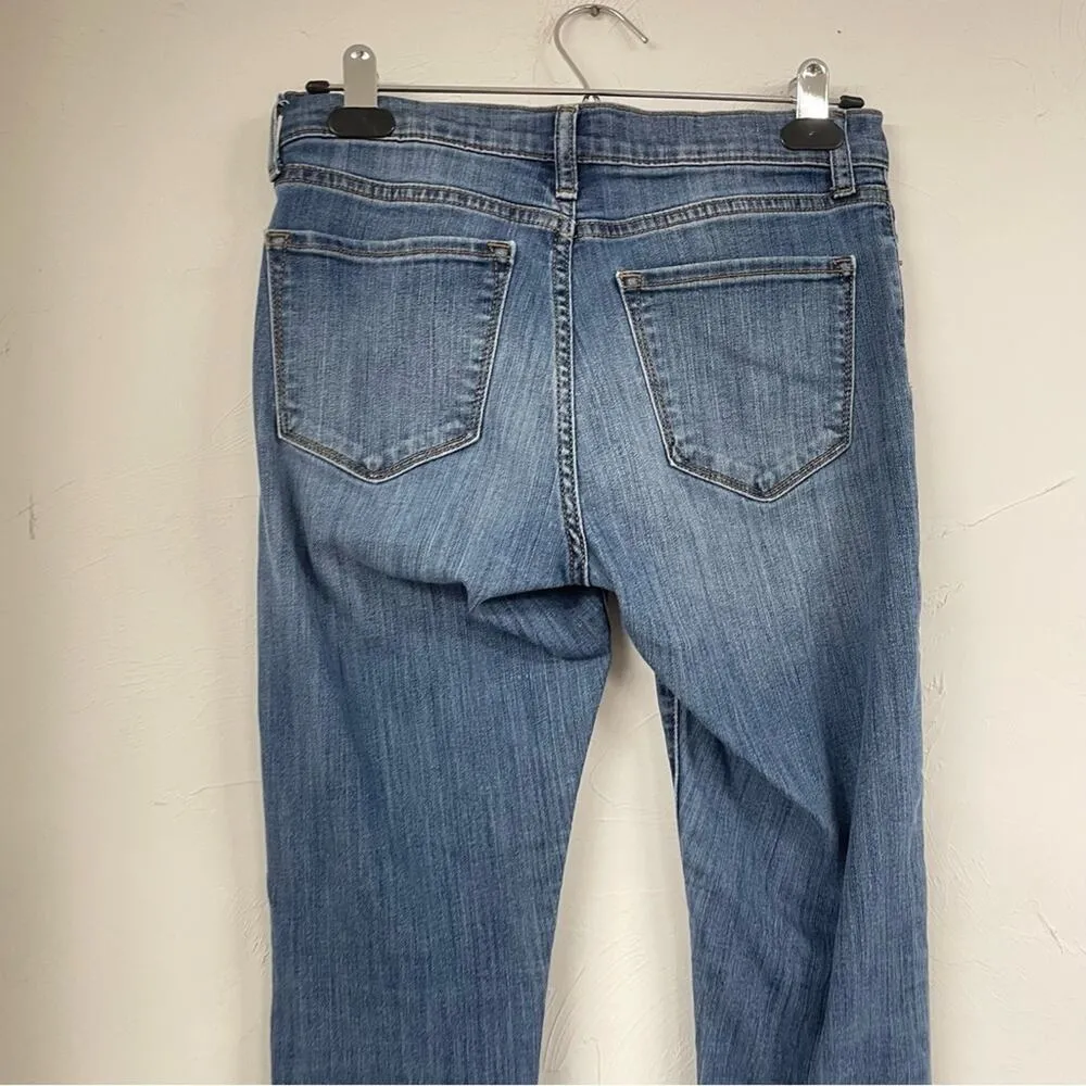 Banana Republic Blue Skinny Fit Mid Rise Medium Wash Jeans Womens 26 Denim Fall - Image 4