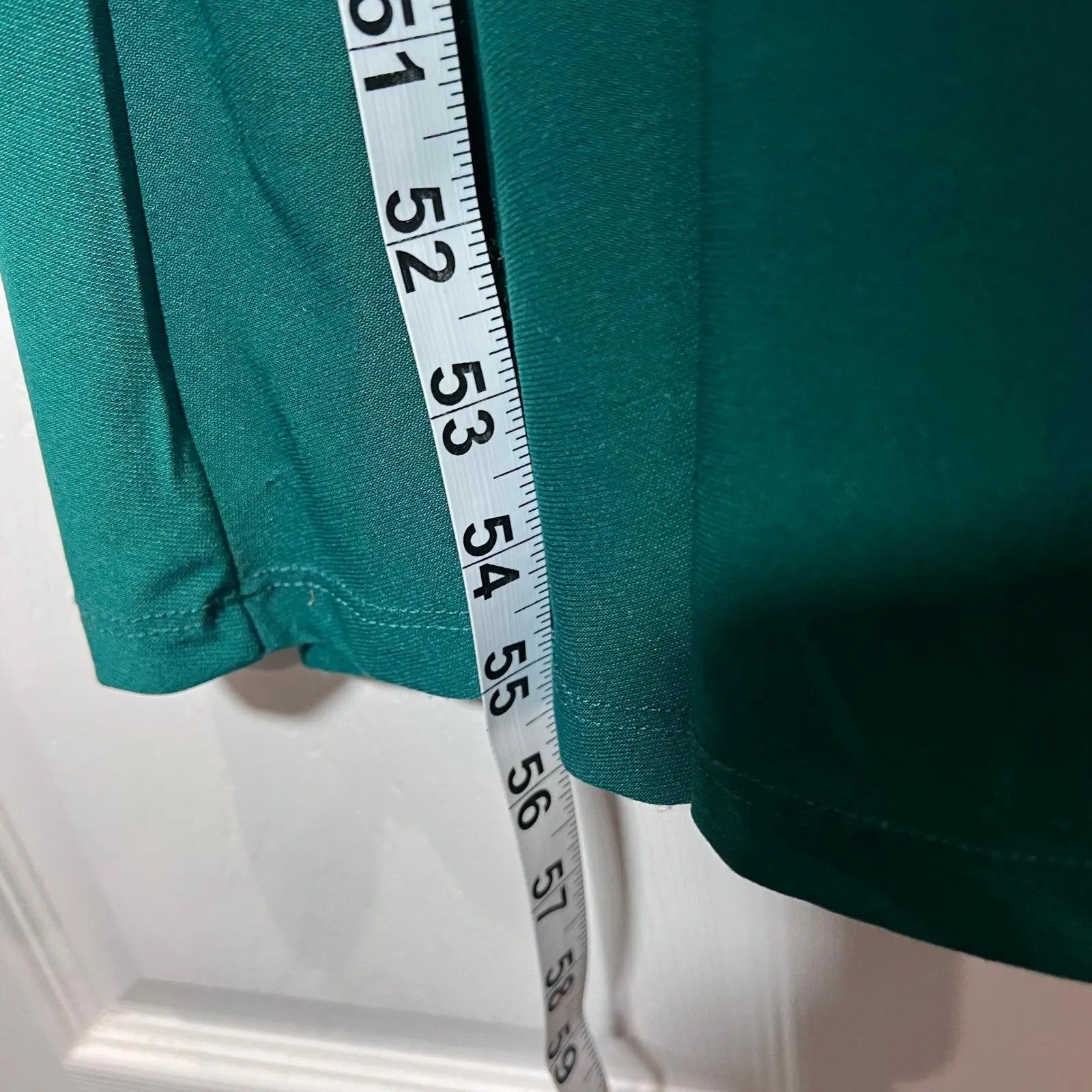 SANDIVA Teal Beaded Neckline Maxi Dress Women's Size M Sleeveless Empire Waist Green Size M - Image 9