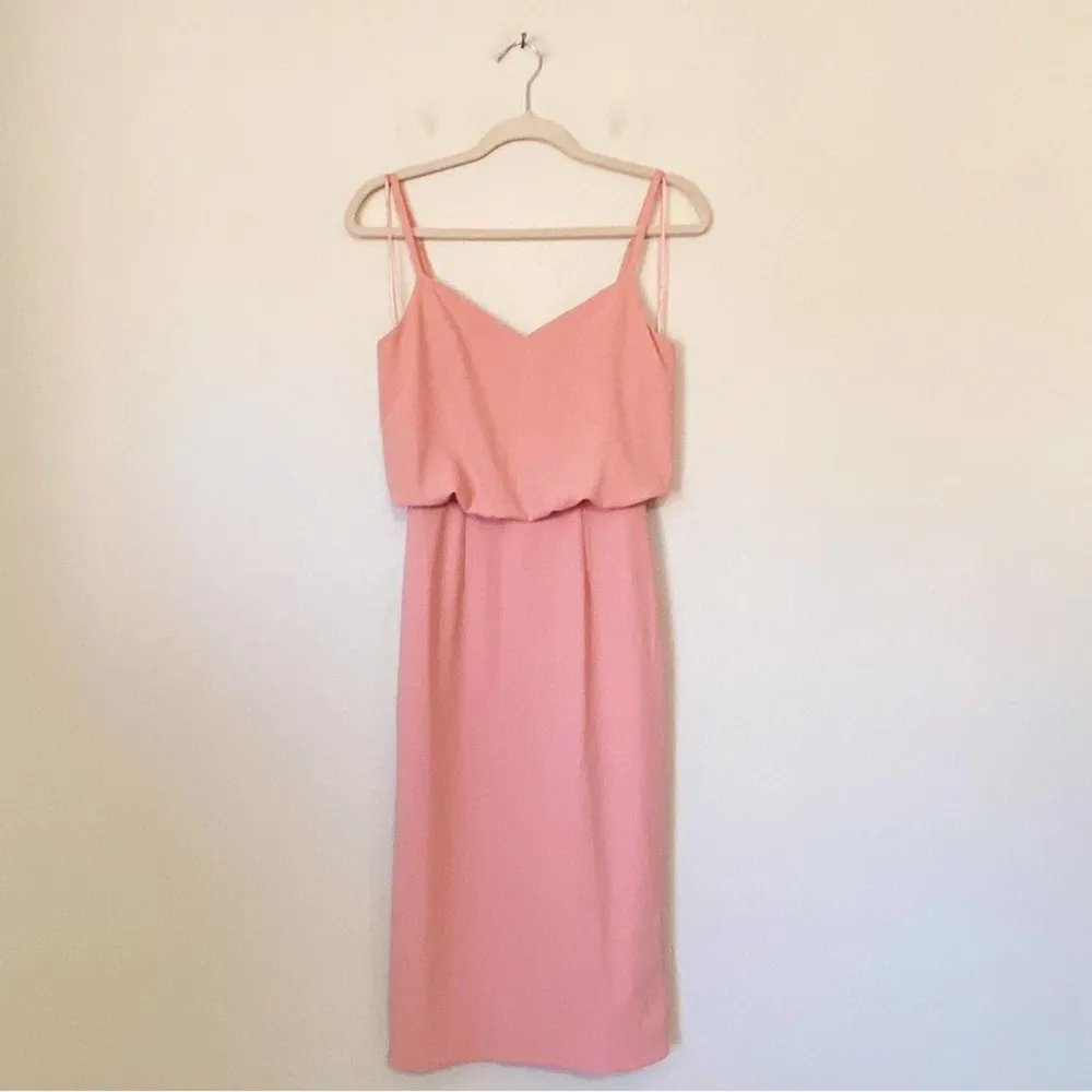 Alondra Midi Dress in Blush Pink - Image 3