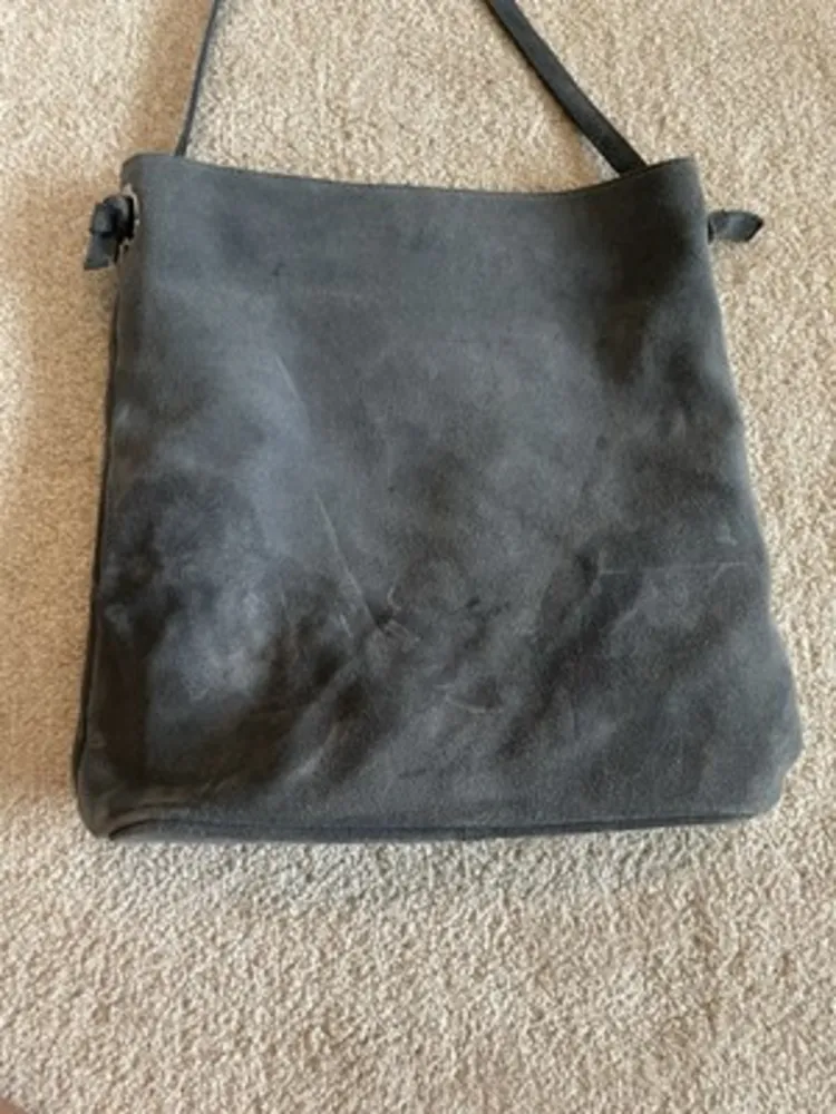 M.I.L.A.‎ Jackie Blue Suede Crossbody Bag - Image 10