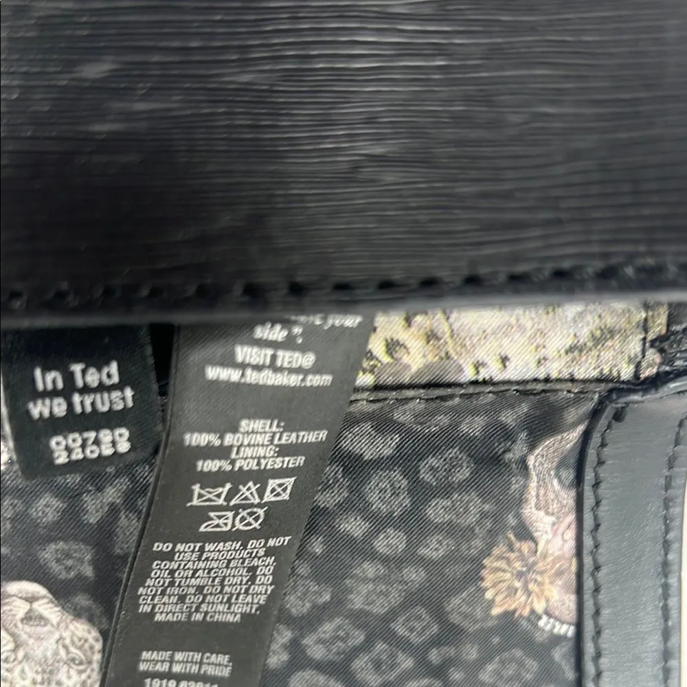 Ted Baker Elegant Black Bow Leather Handbag - Image 4