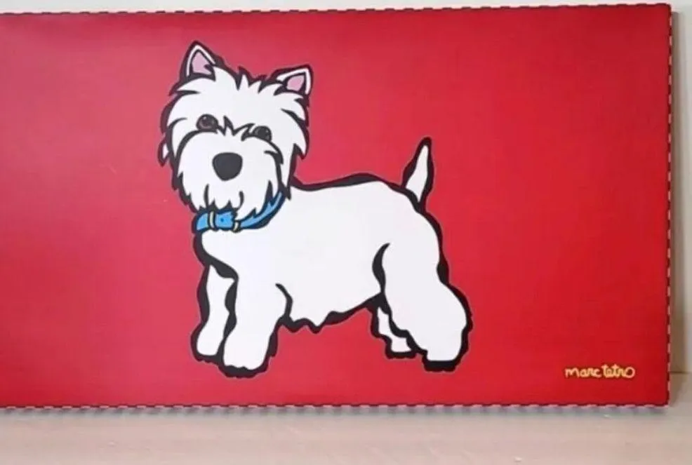 Marc Tetro Westie Double Zipper Clutch Crossbody Purse and Beanie NWT - Image 6