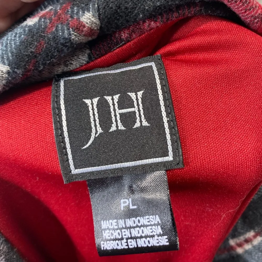 JH Collection cowl neck short sleeve plaid dress PL Gray Size undefined - Image 12