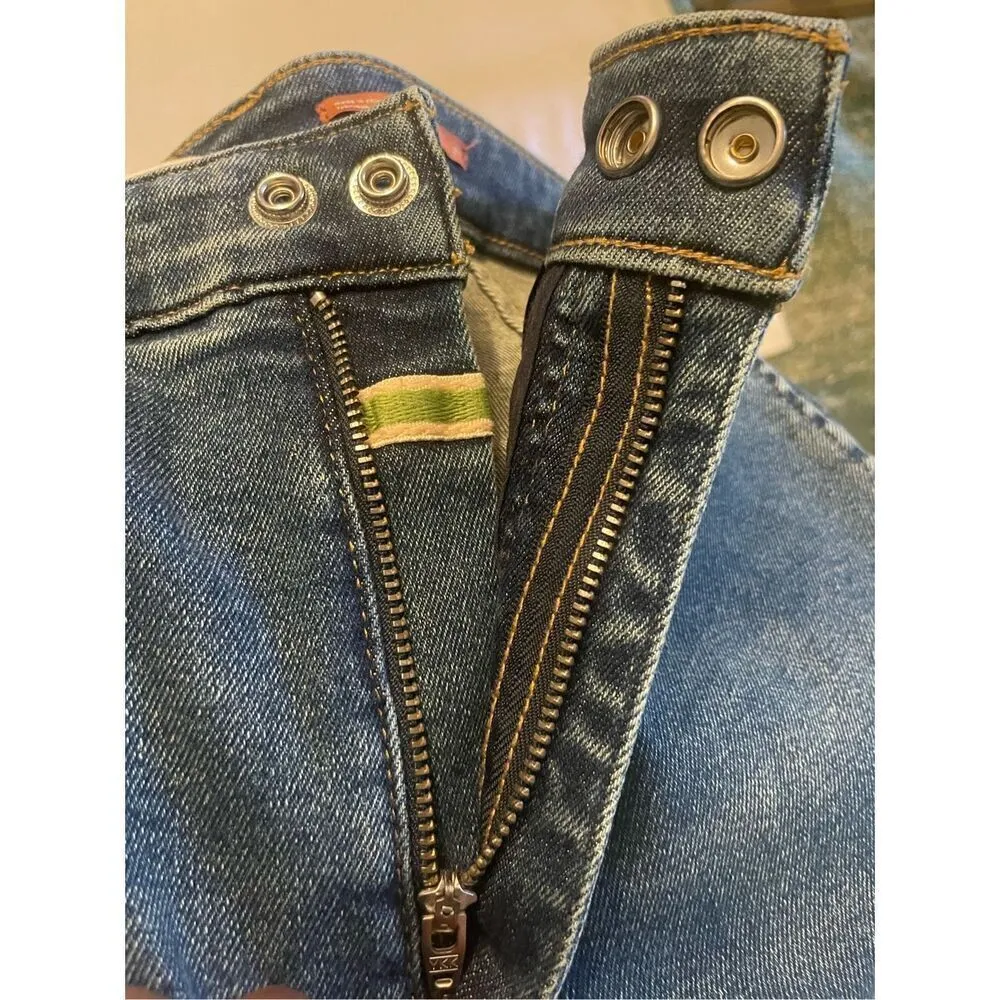 Anthropologie Pilcro High Rise Cigarette Jeans Blue Stretch size 27 - Image 7