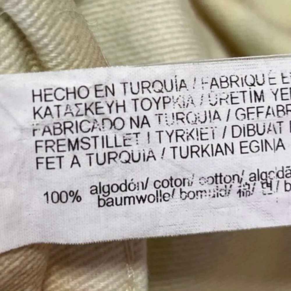 Stradivarius Women's Yellow White Tie Dye High Rise Wide Leg Denim Jeans Size 4 - Image 6