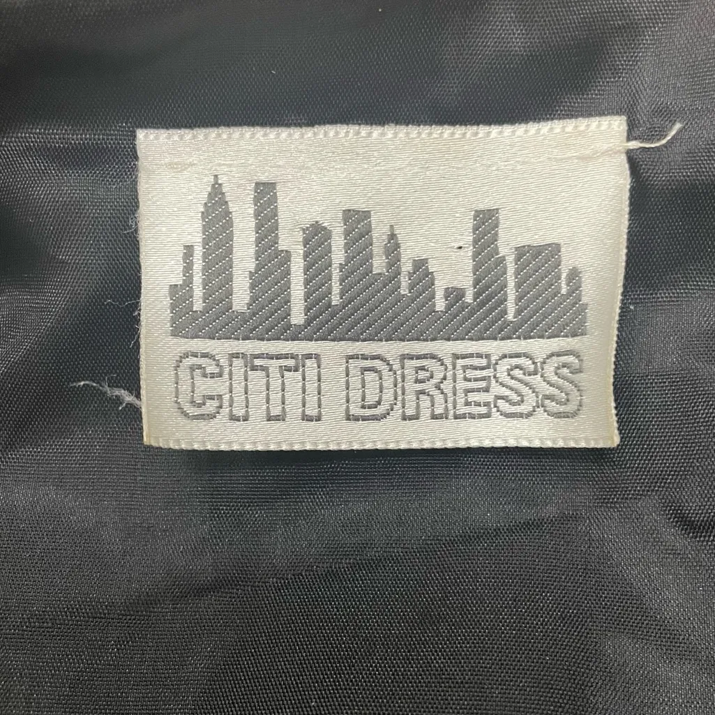 Citi Dress VTG 80s shimmery black croc print jacket / XL / Excellent condition - Image 11