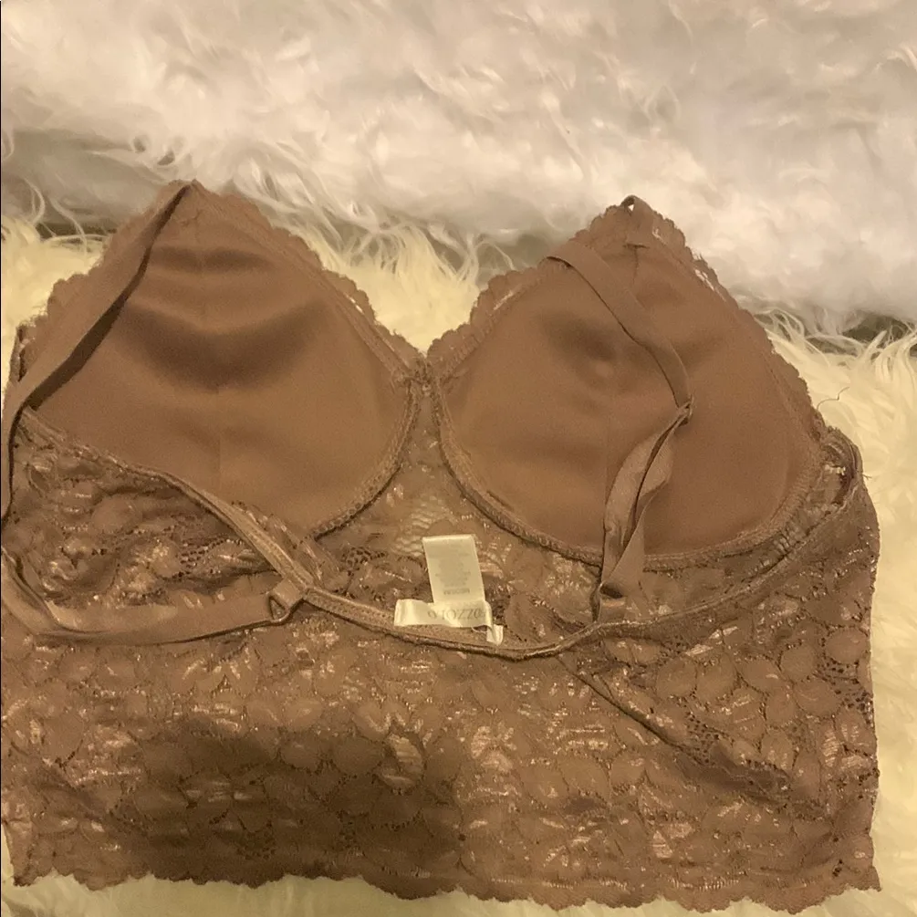 Bozzolo Lace Bralette in Tan - Image 2