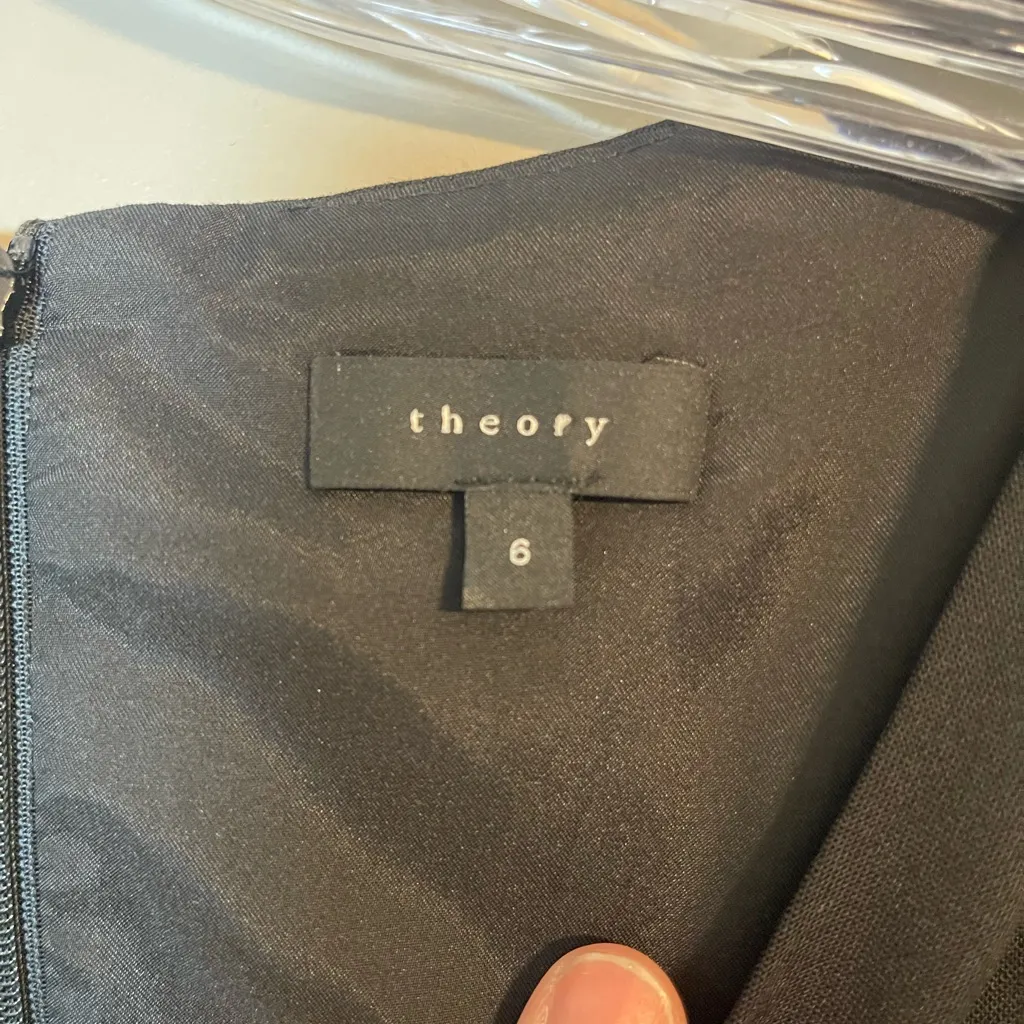 Theory Classic Black Mini Dress - Image 4