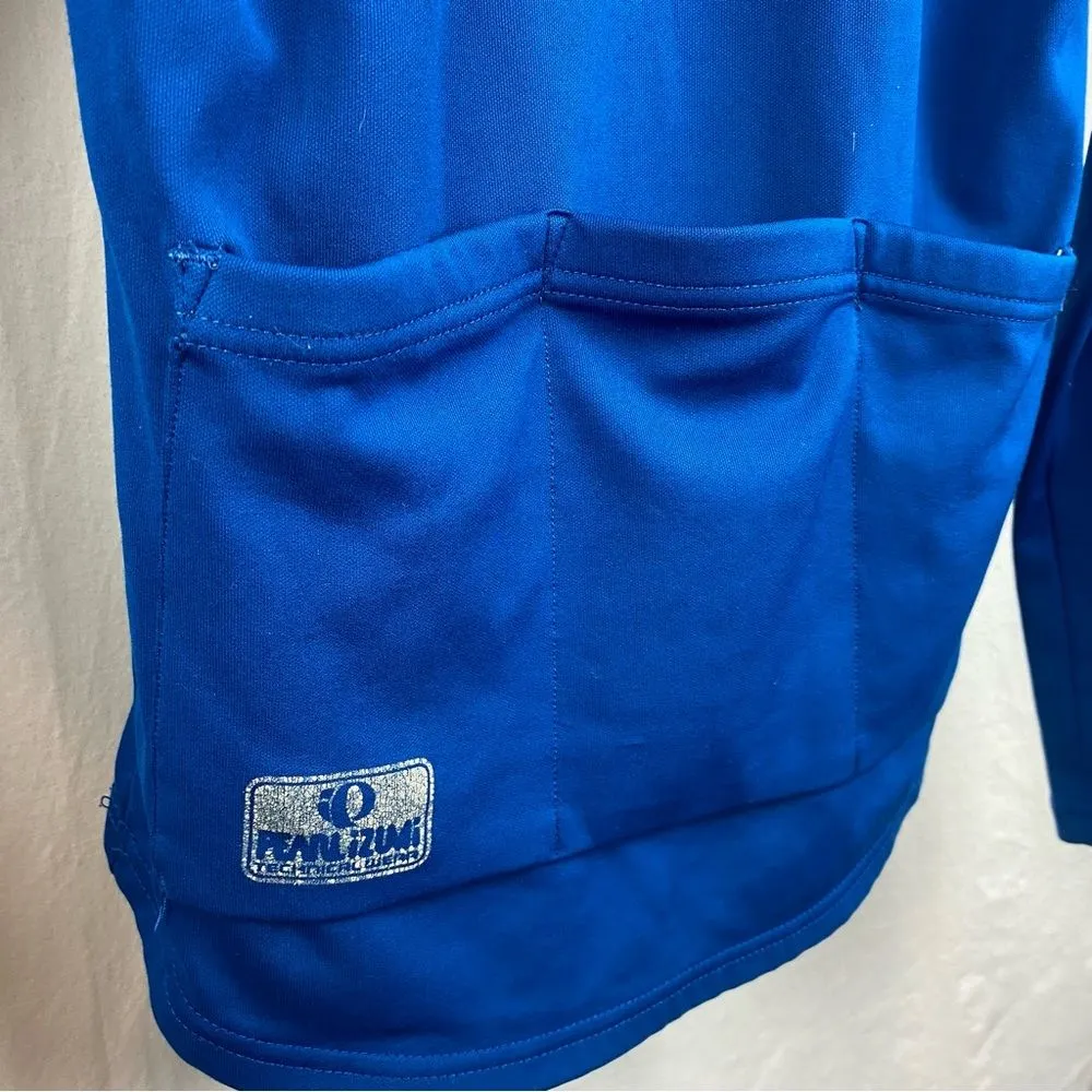 Pearl Izumi Blue & Black Long Sleeve Quarter Zip Sport Athletic Top S - Image 4