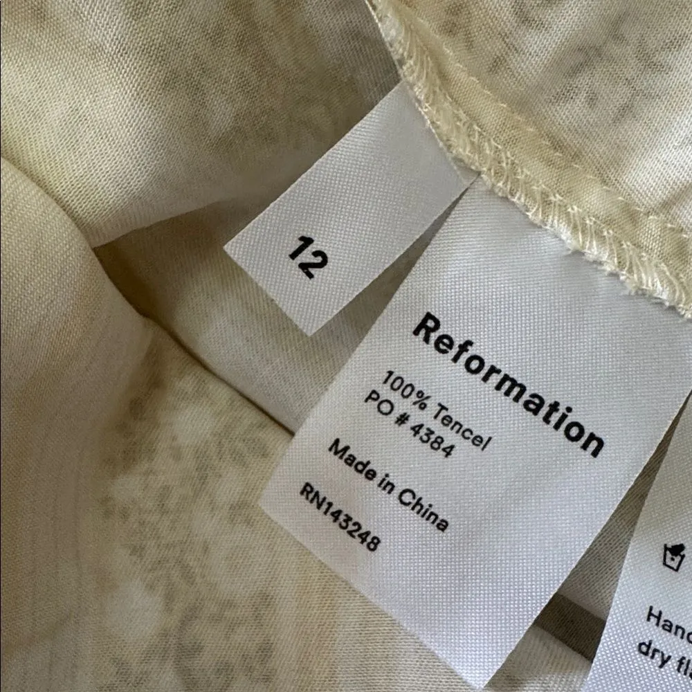 Reformation Sandalwood Dress in Clara Yellow 12 - Image 7