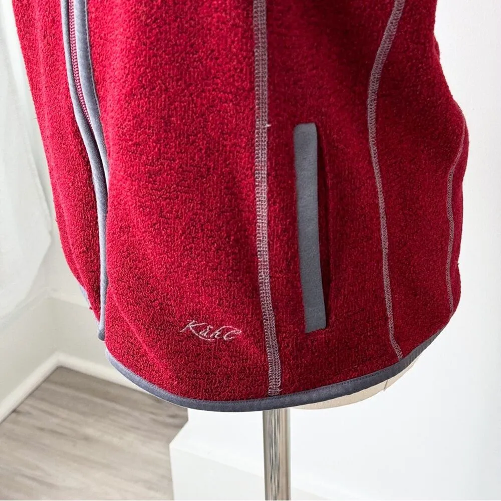 Kuhl Red Fleece Full Zip Sweater Vest Women’s Size Small - Image 3