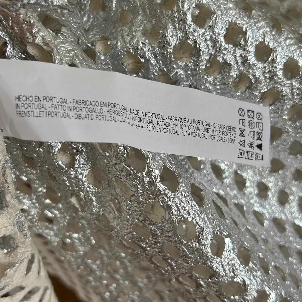 🆕 ZARA Silver Metallic Maxi Dress - Image 13