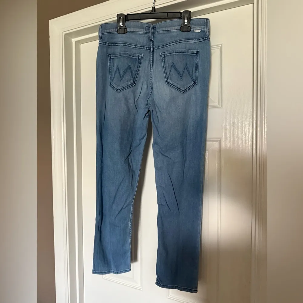 Mother The Dropout Jeans Size 25 Coastline Light Wash Lightweight Denim Blue - Image 3