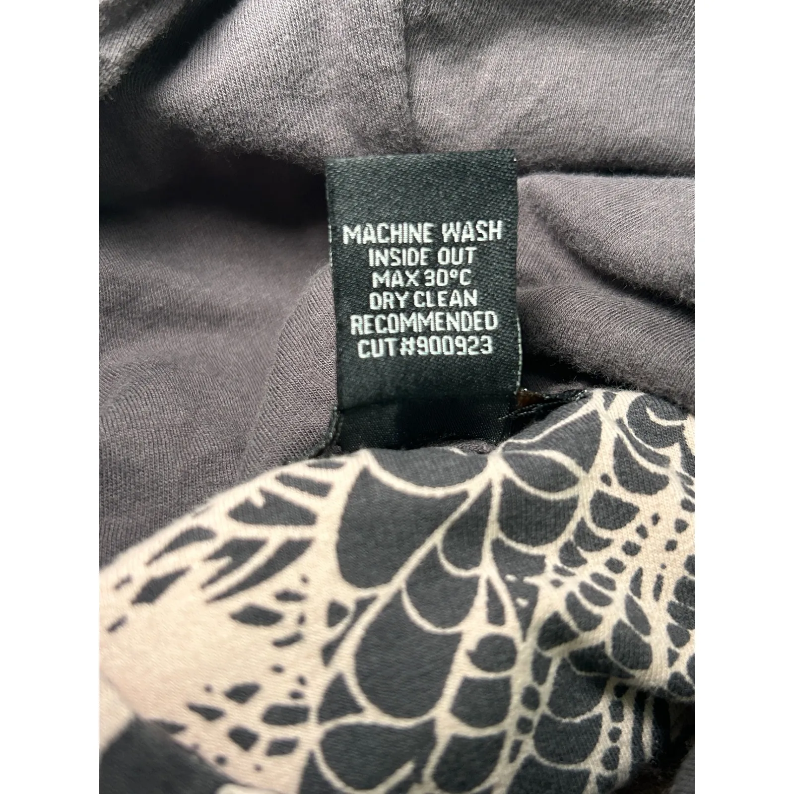 BCBG MAXAZRIA Full Zip Hoodie Jacket Abstract Print Pockets Athleisure‎ M Pink - Image 9