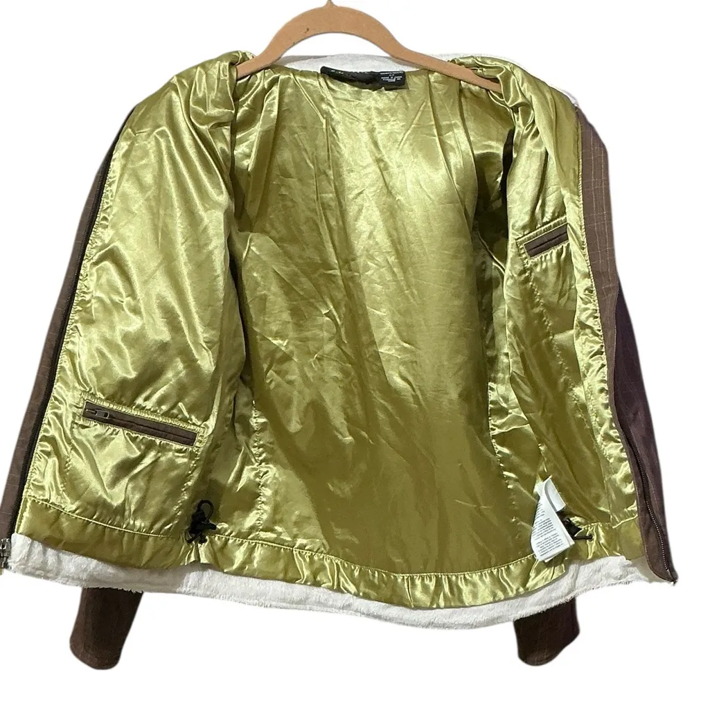 MOUNTAIN HARDWARE Plaid Utility Jacket S 20” p2p Brown Multi $149 Retail - Image 6