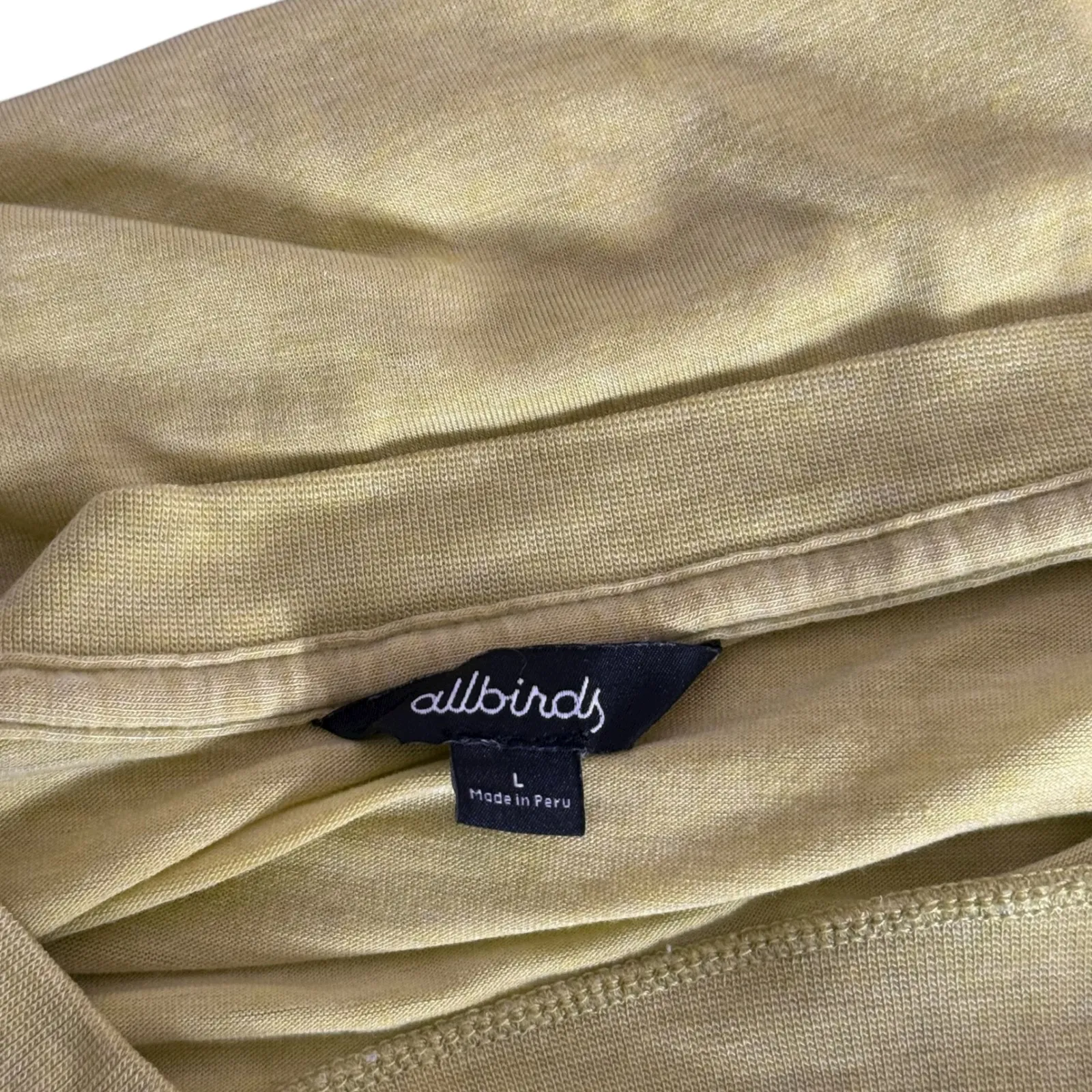 Allbirds Relaxed Fit Tee Women‎ Size L Green Casual Minimalist Short Sleeve Top - Image 3