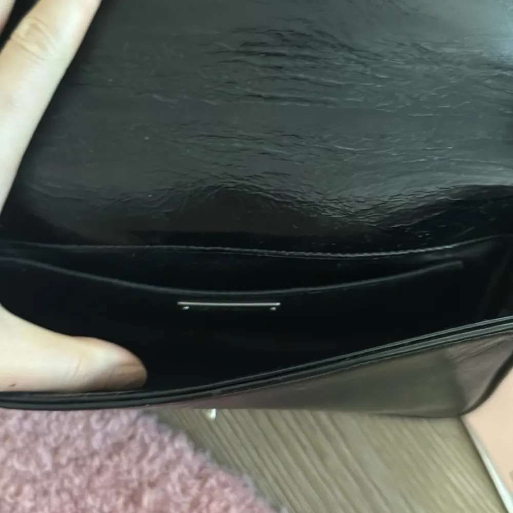 like new miu miu black pattina matelasse patent leather bag - Image 6