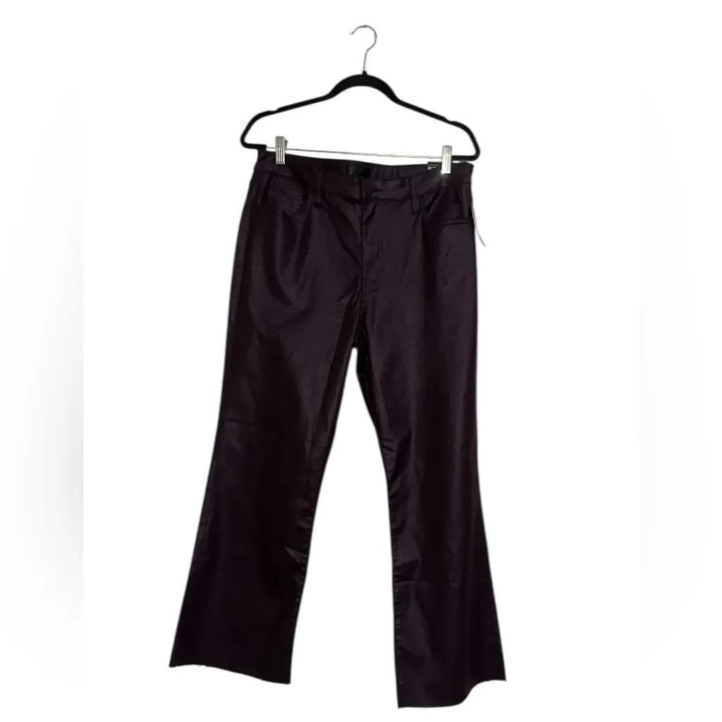 NWT KUT FROM THE KLOTH Kelsey Coated High Rise Ankle Flare IN SANGRIA - Image 6