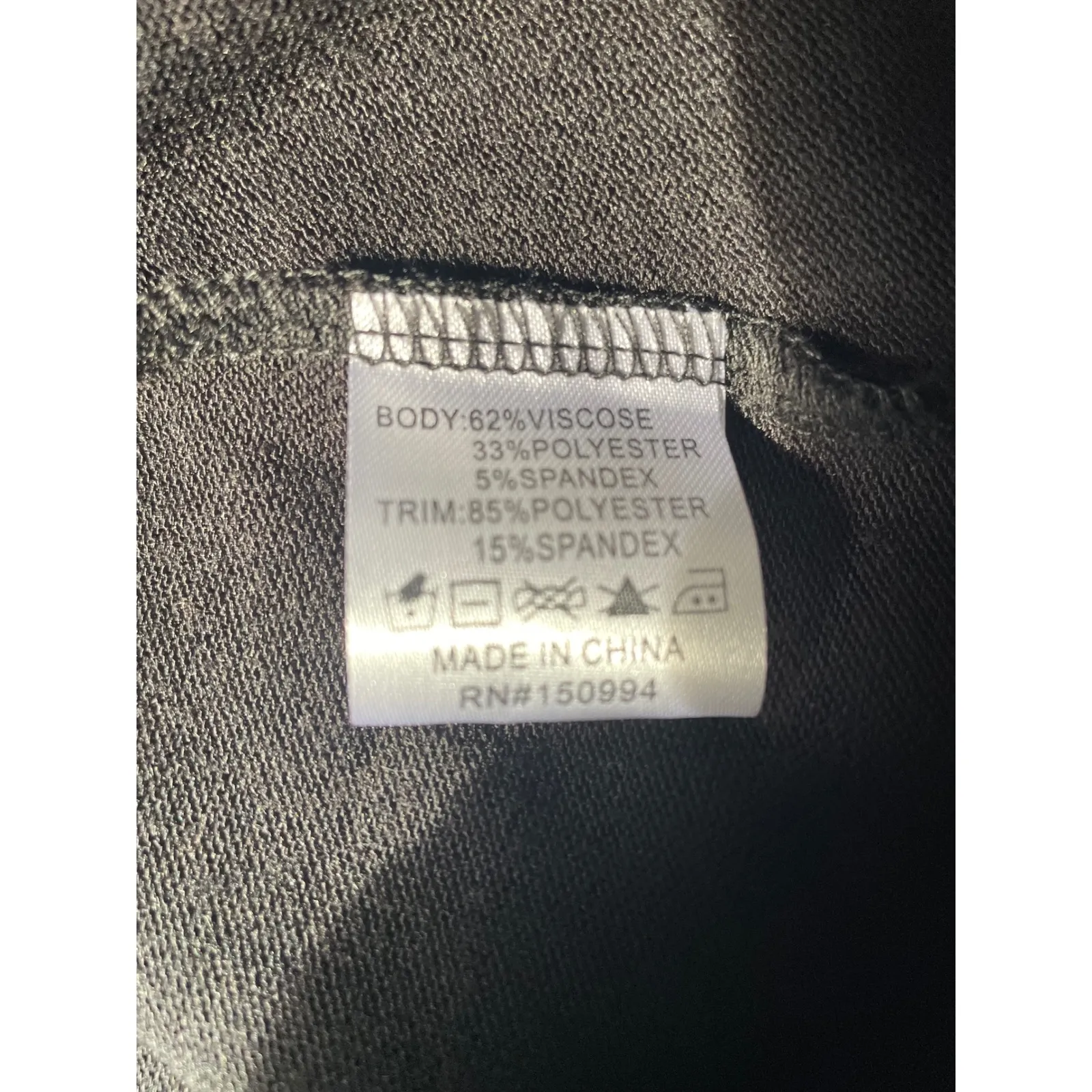 Womens Black Long Sleeve Studded Mesh Neck Embellished Tunic Top L Size L - Image 7