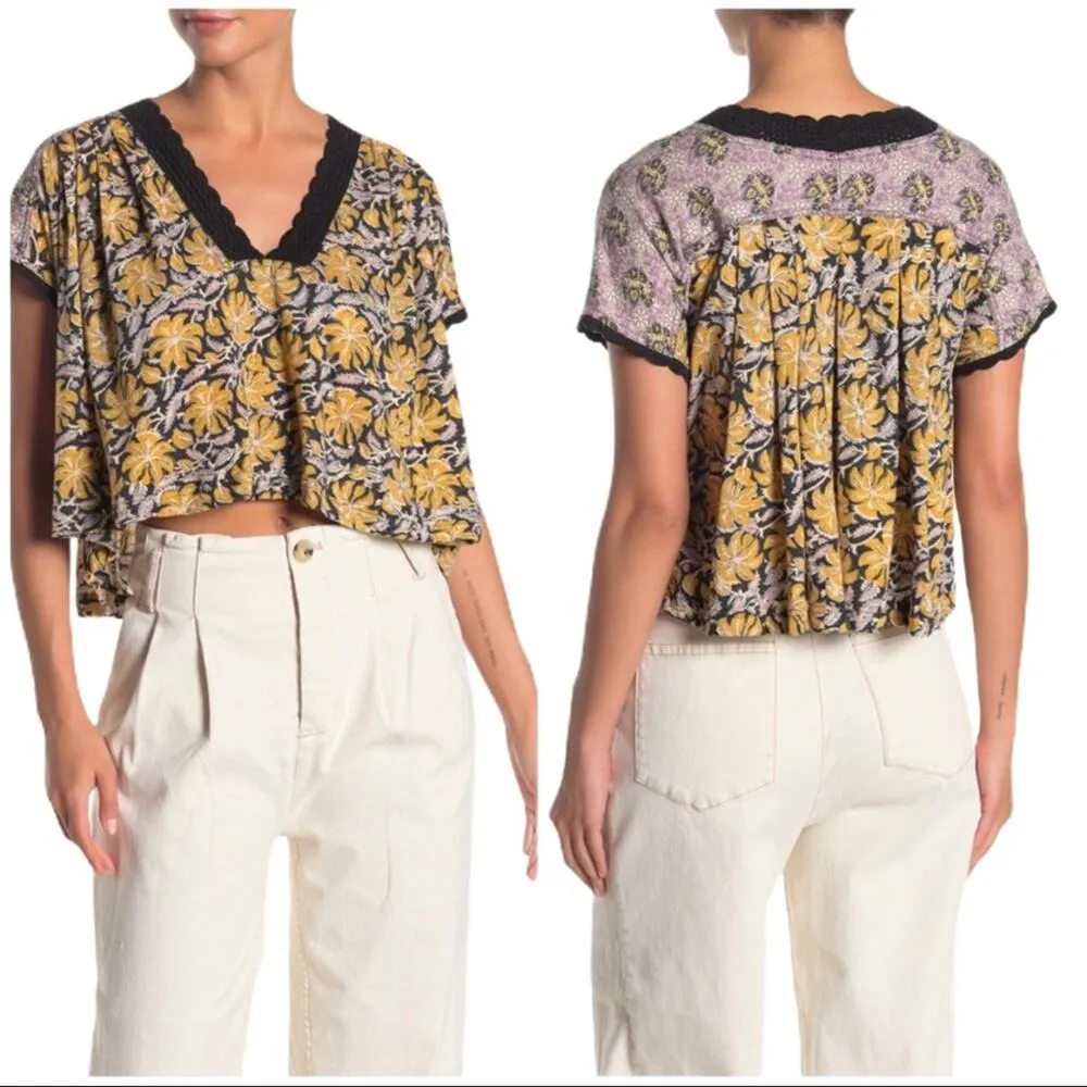 Free People Leilani Boxy Women Tee Small - Image 4