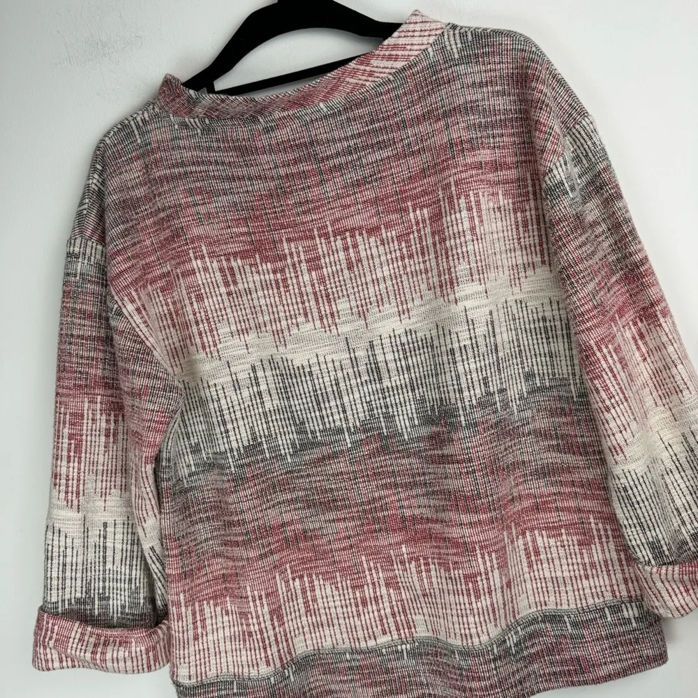 Anthropologie Postmark Etched Sunset Pullover Top Sz XS Pockets Art to Wear - Image 14