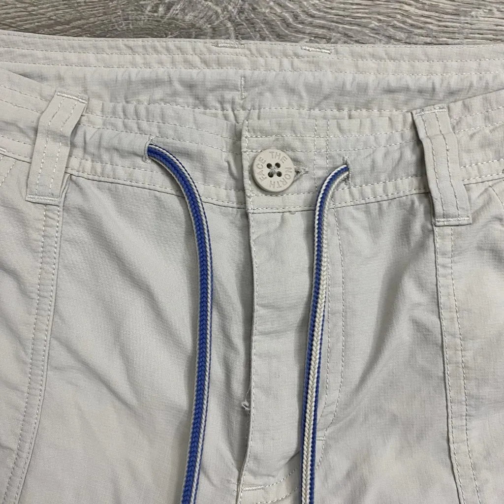 North Face Pants Womens 14 Short Beige Outdoor Pockets Activewear Drawstring - Image 3