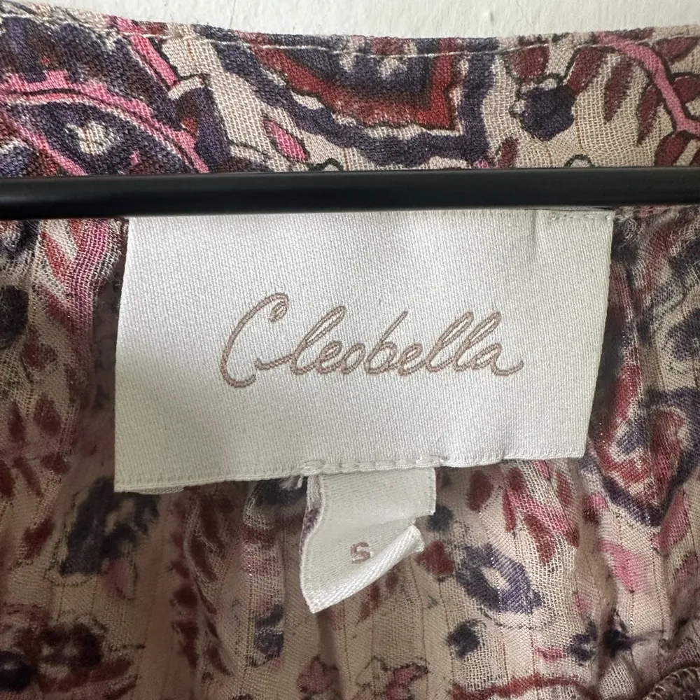 Cleobella Samara Puff Sleeve Button Up Blouse Small - Image 4