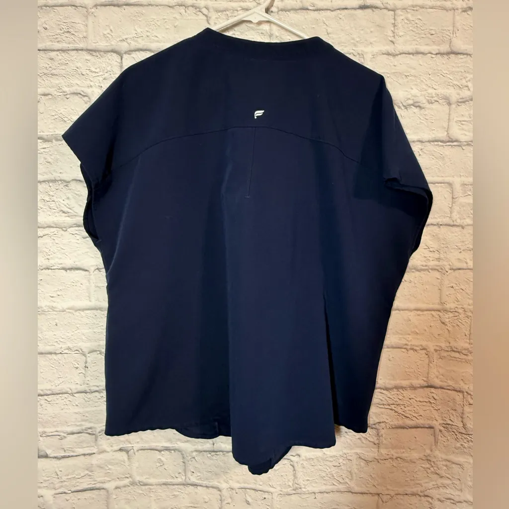 Fabletics  Evolve Navy Blue Women's Scrub Top, XL - Image 5
