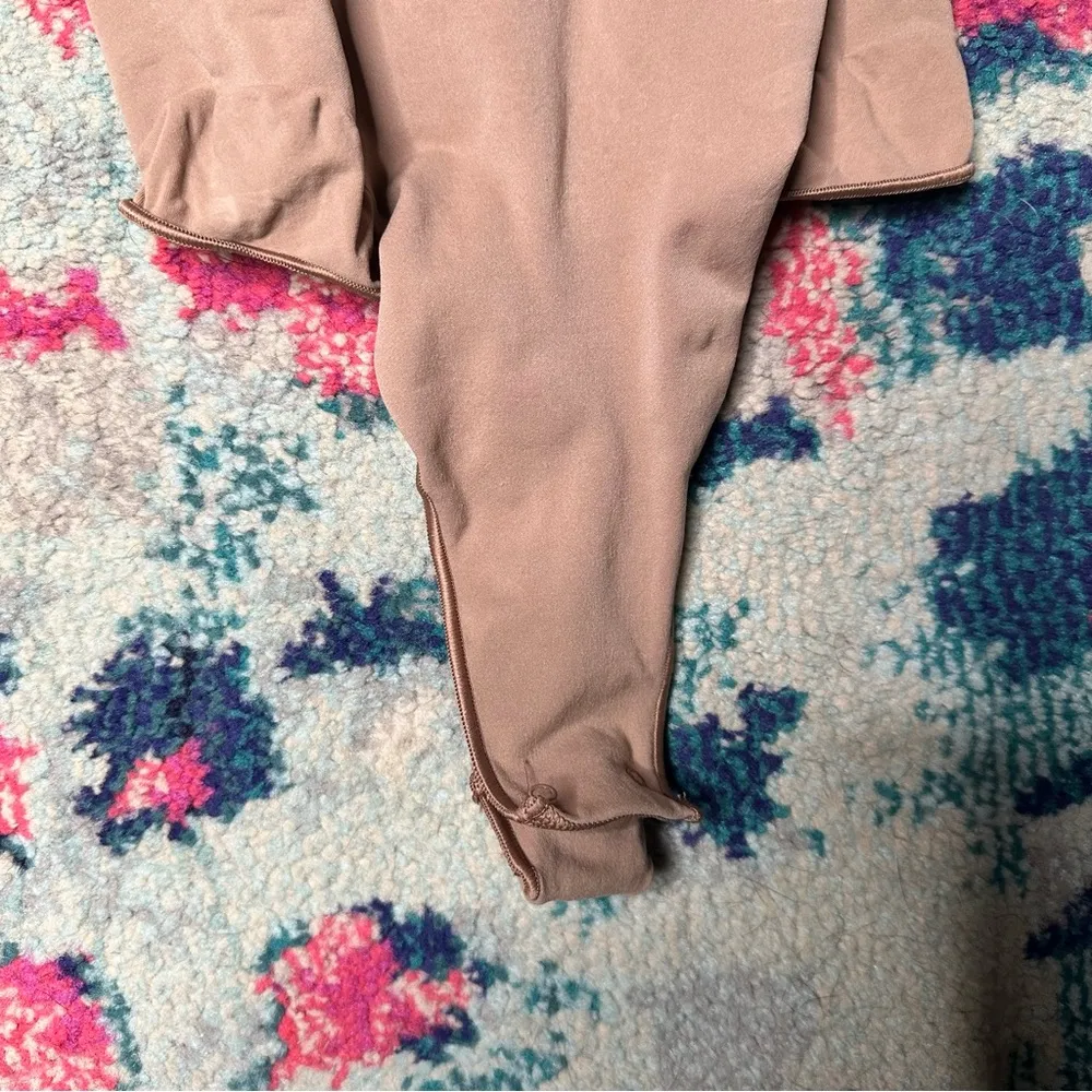 Skims Seamless Sculpt Open Bust Thong Bodysuit in Sienna - Image 5