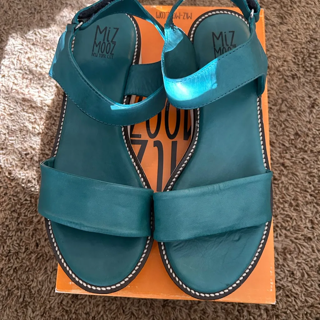Miz Mooz Teal Sandals - Image 3