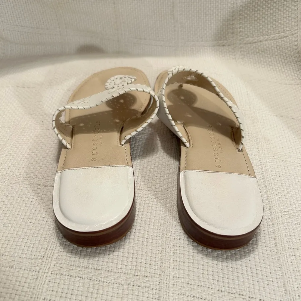 Apostrophe White and Tan Sandals with Classic Design - Image 2