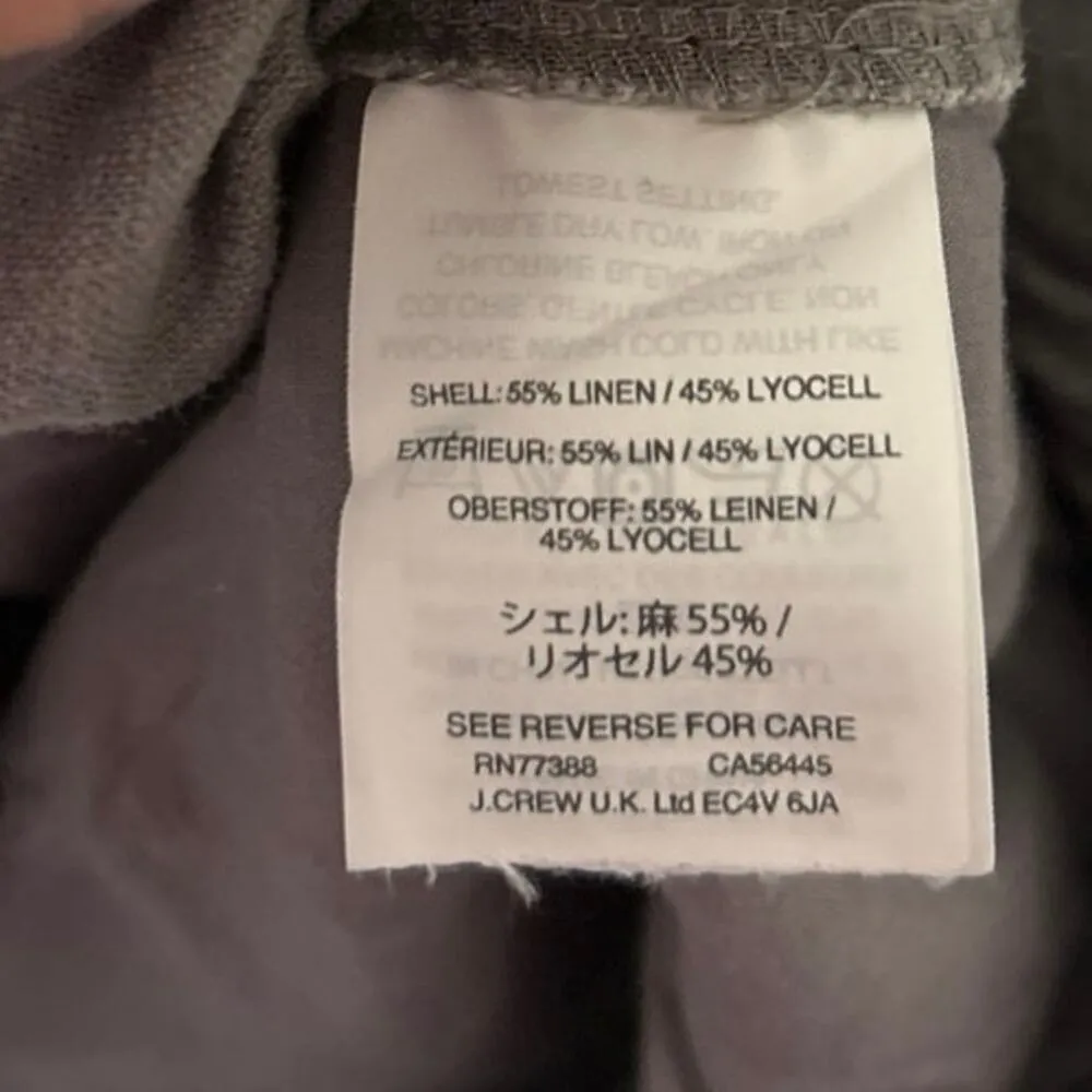 Women's Gray Jogger Pants Point Sur Linen Size 8 - Image 10