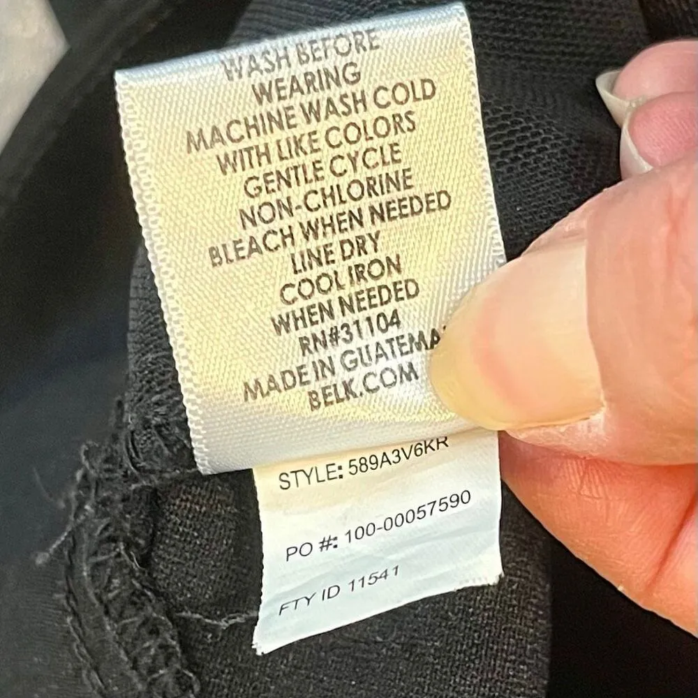 Kim Rogers Short Black Pull-On Pants 16S - Image 5