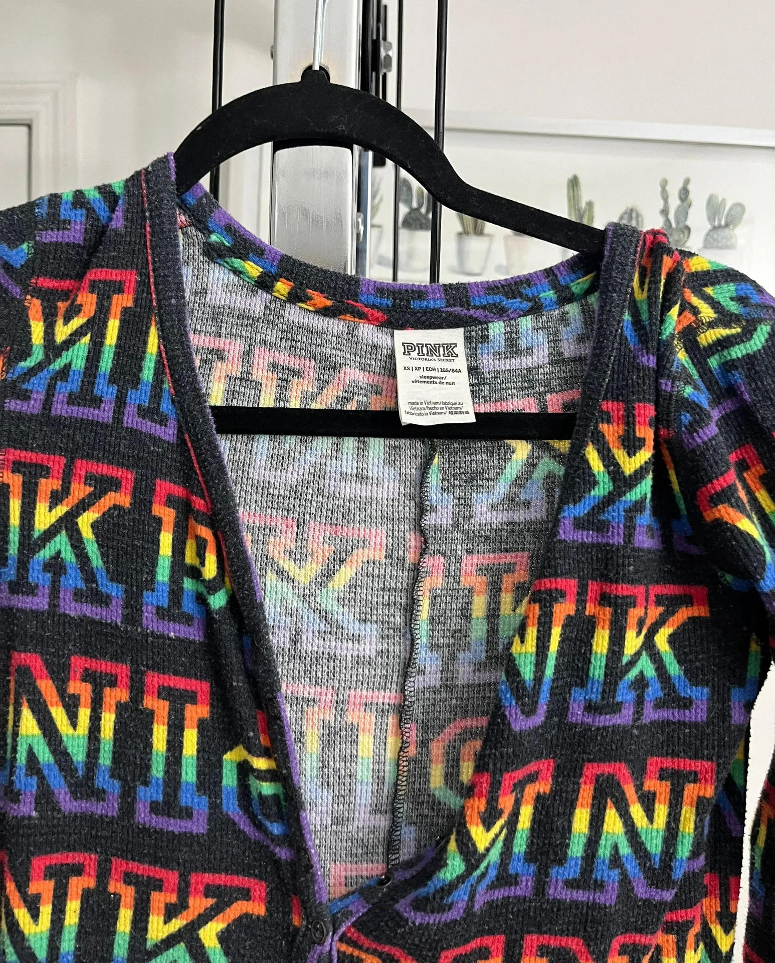 PINK Victoria’s Secret Onesie Button Up Pajama - Image 3