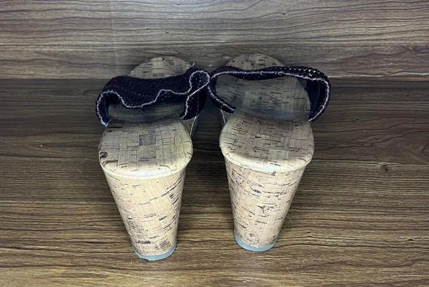 Montego Bay Club brown wedge platform chunky Y2k sandals 
Women’s 11 - Image 3