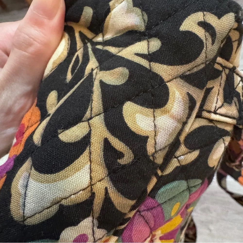 Vera Bradley Mini Quilted Backpack Purse Suzani 2011 Floral - Image 5