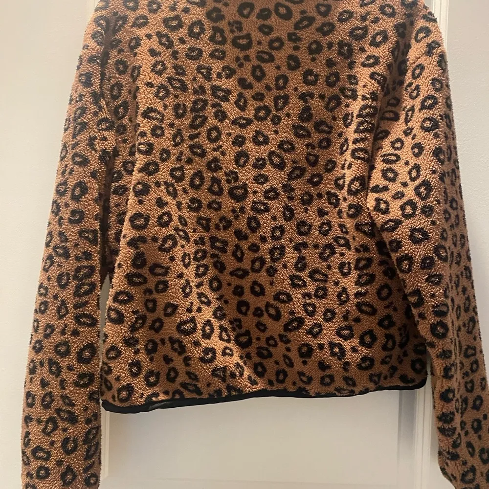 Coco & Shay Fleece Sweater Jacket Size.XS Brown - Image 3