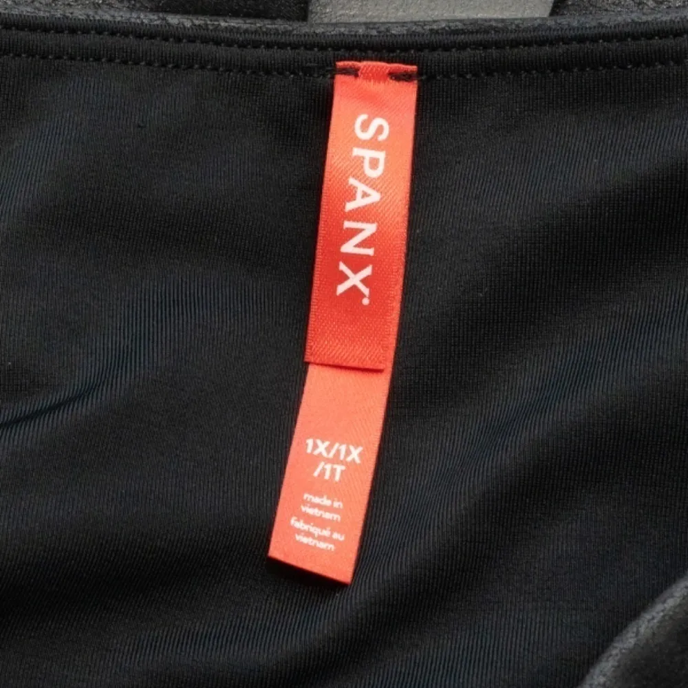 Spanx Faux Leather Leggings Black Size 1X - Image 6