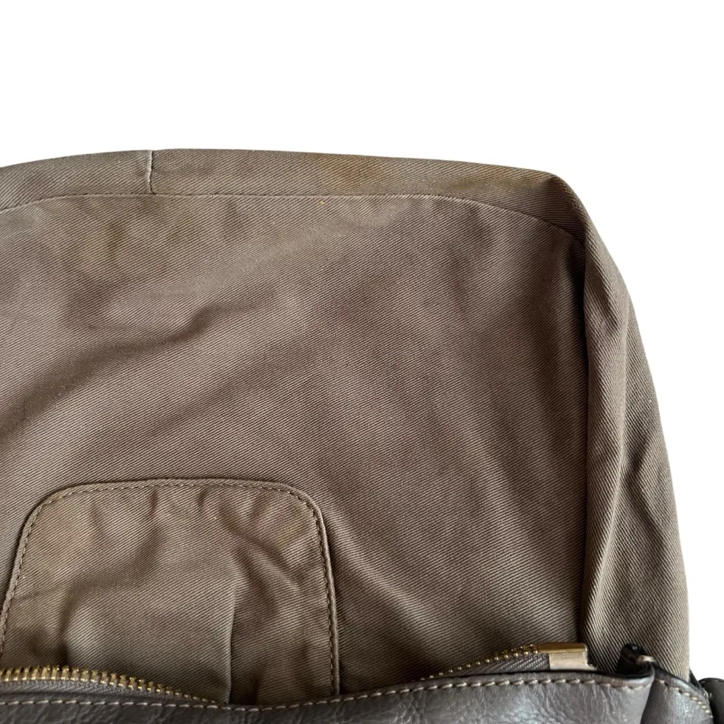 Chloe Marcie Bag Medium Size Cashmere Gray Leather Top Handle Handbag Purse - Image 15