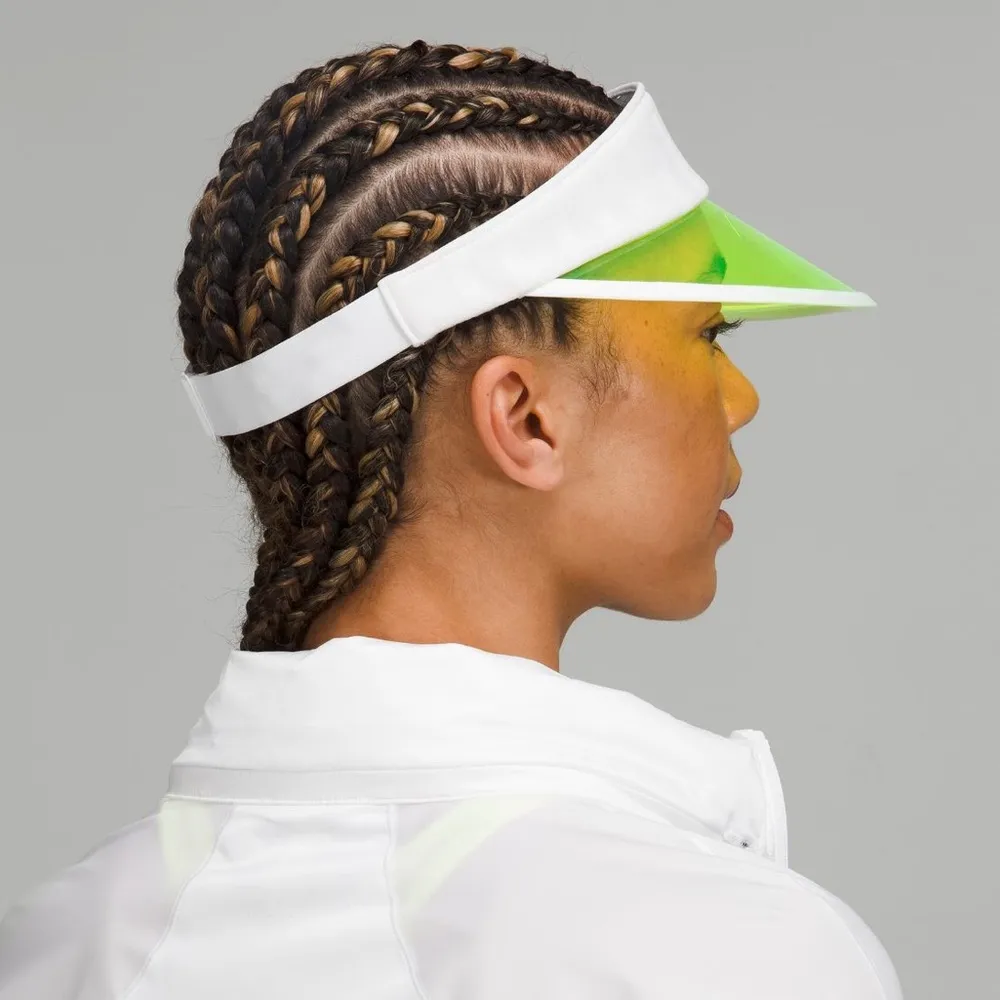Translucent Visor NWT Adjustable One Size (Green White) - Image 14