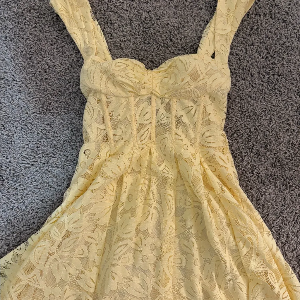 For Love And Lemons Sunny Lace Mini Dress - Image 4