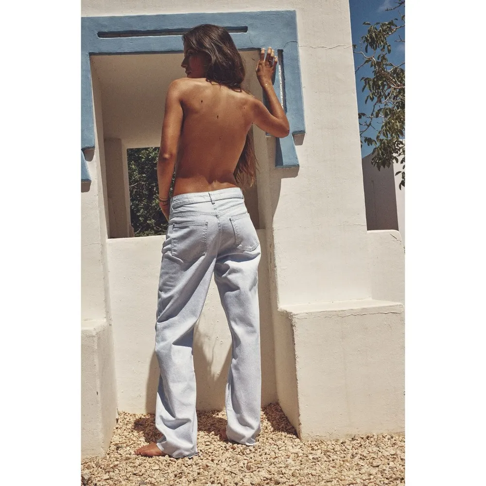 Metallic Straight Leg Jeans - Image 7