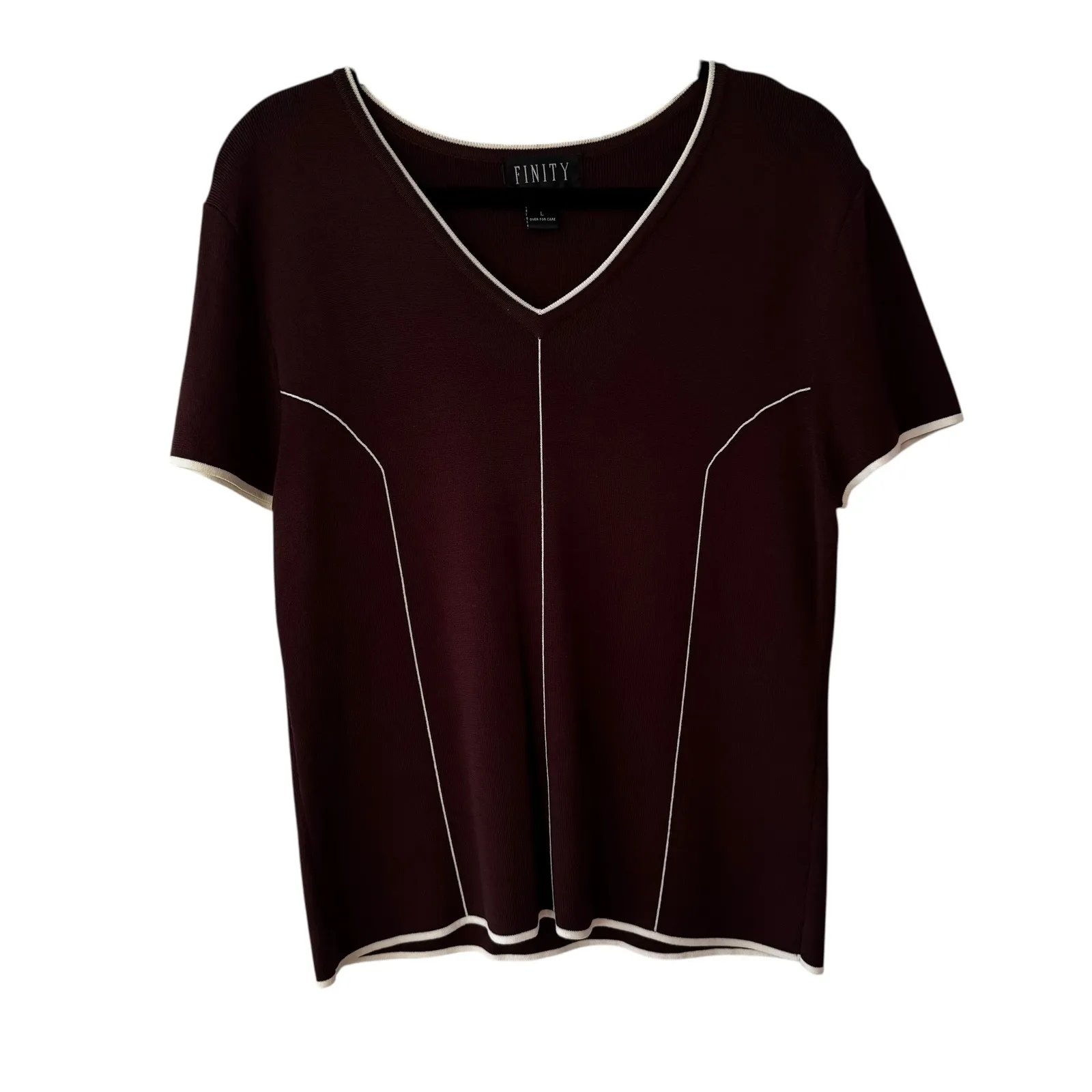 FINITY Women's Brown Knit V - Image 6