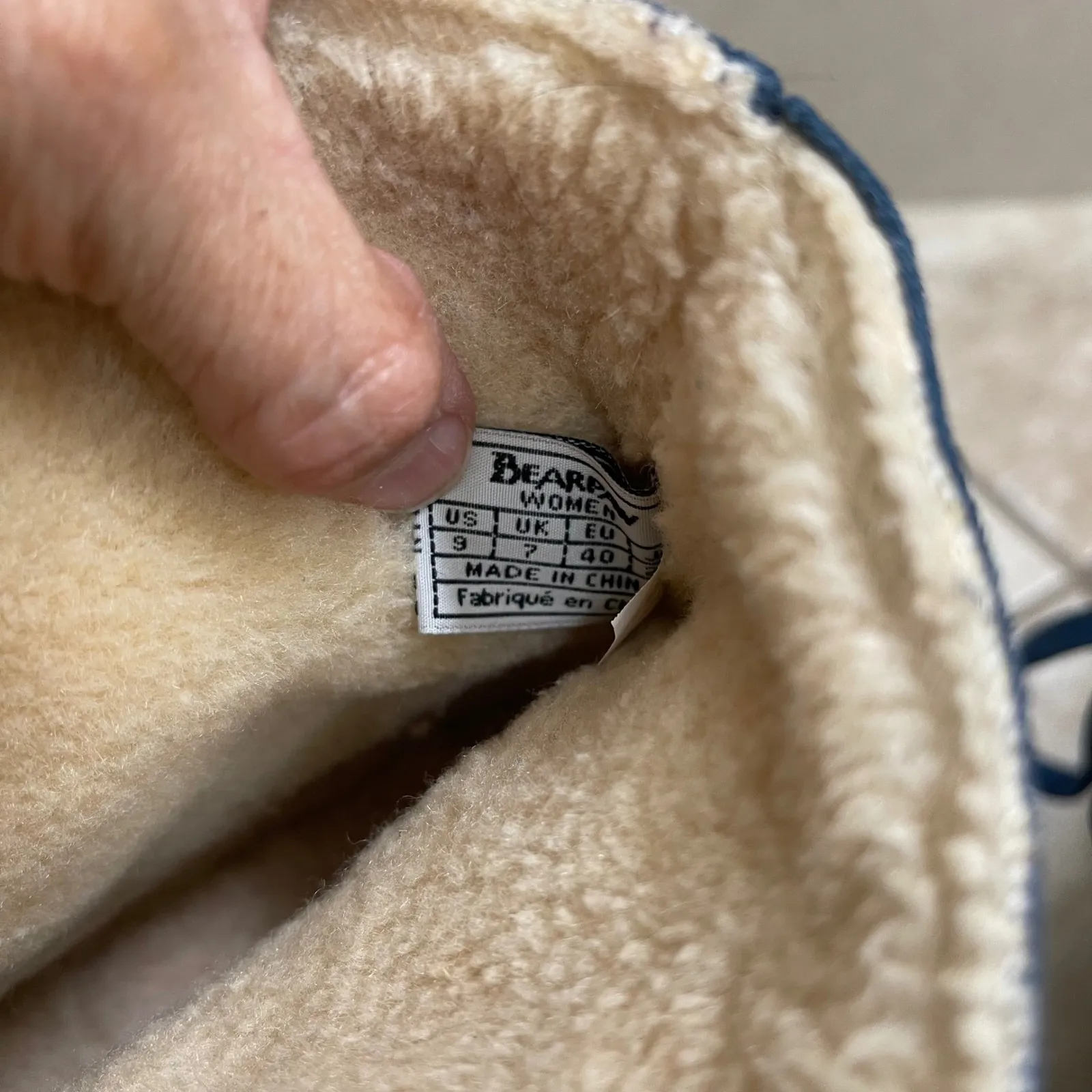 Bearpaw Krista Women's Navy Blue Suede Lace Up Faux Fur Lined  Boots Size 9 - Image 5