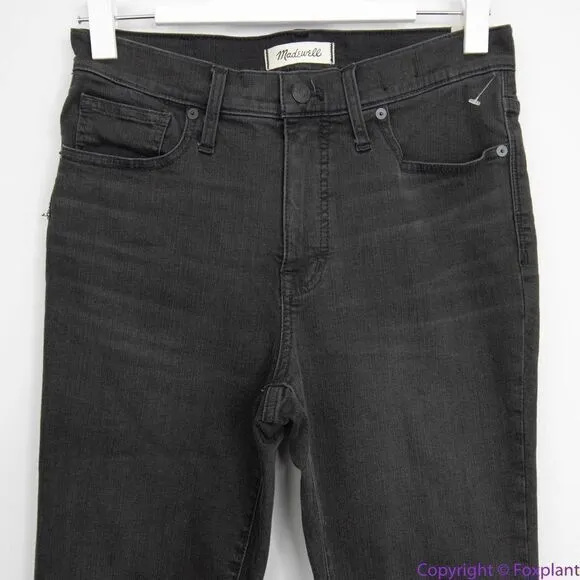 NEW Madewell 9" Mid-Rise‎ Skinny Jeans in Black Sea, 28 - Image 4