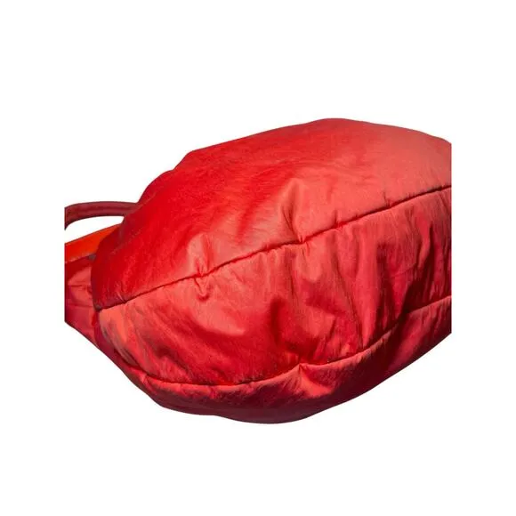 Marc‎ by Marc Jacobs Nylon Hobo Bag Orange Silver Hardwear Handbag Shoulder Bag - Image 9